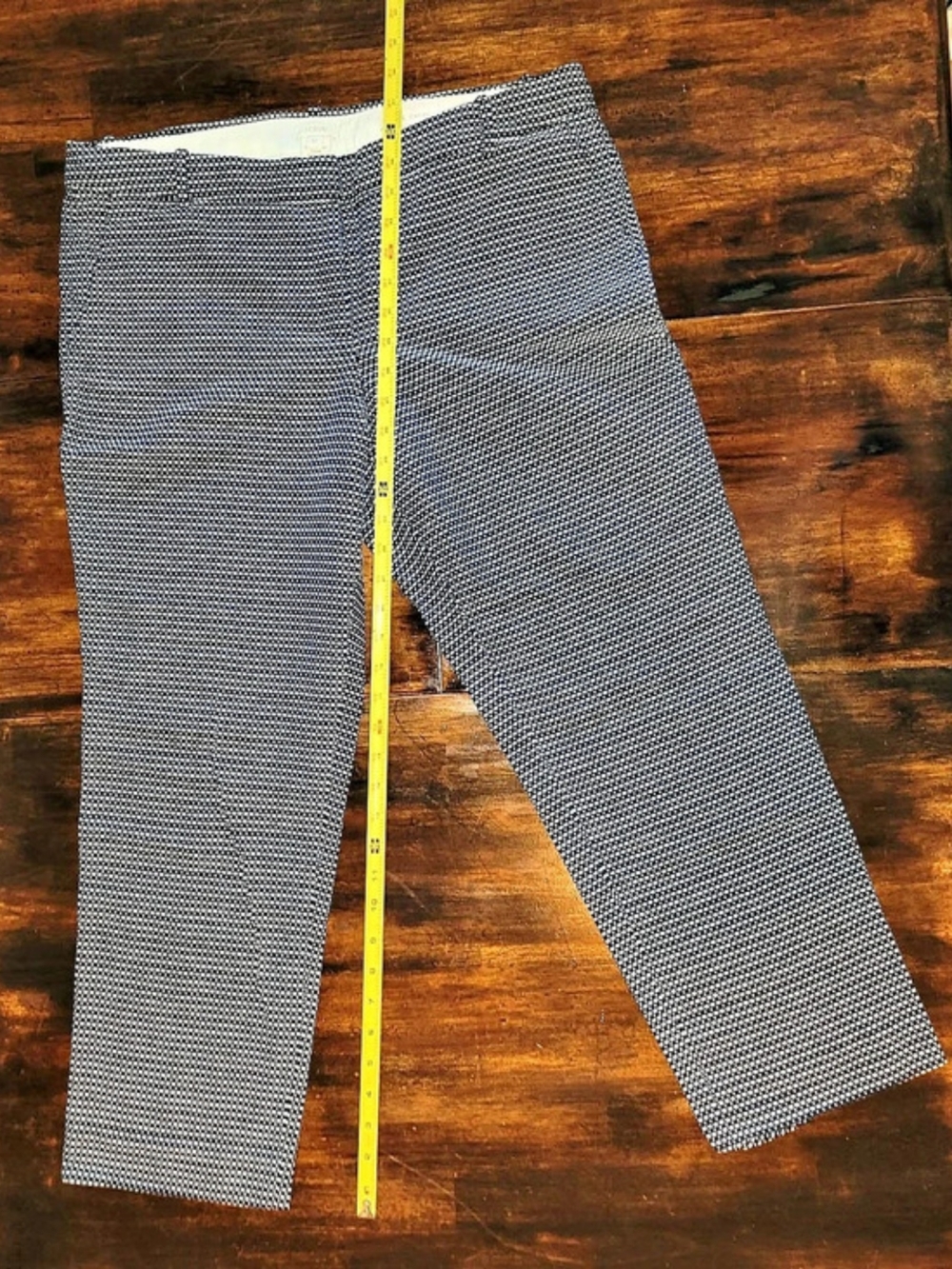 J.Crew Cafe Capri in Polka Dot Pants Blue & White Size 12